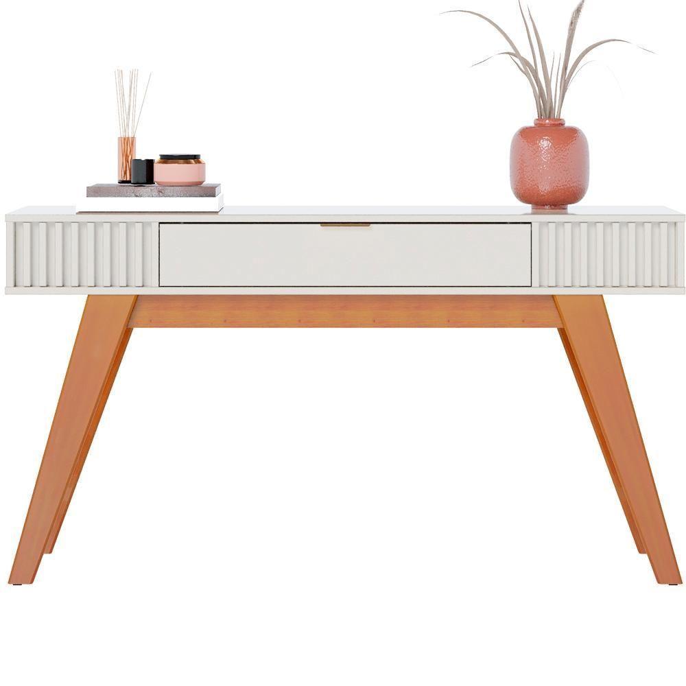 Aparador Para Sala 136 Cm Com Gaveta Riv1525 Off White Clb Off White - 1