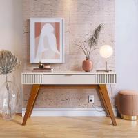 Aparador Para Sala 136 Cm Com Gaveta Riv1525 Off White Clb Off White - 6