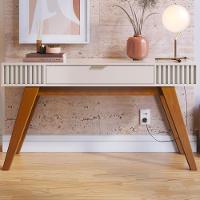 Aparador Para Sala 136 Cm Com Gaveta Riv1525 Off White Clb Off White - 8