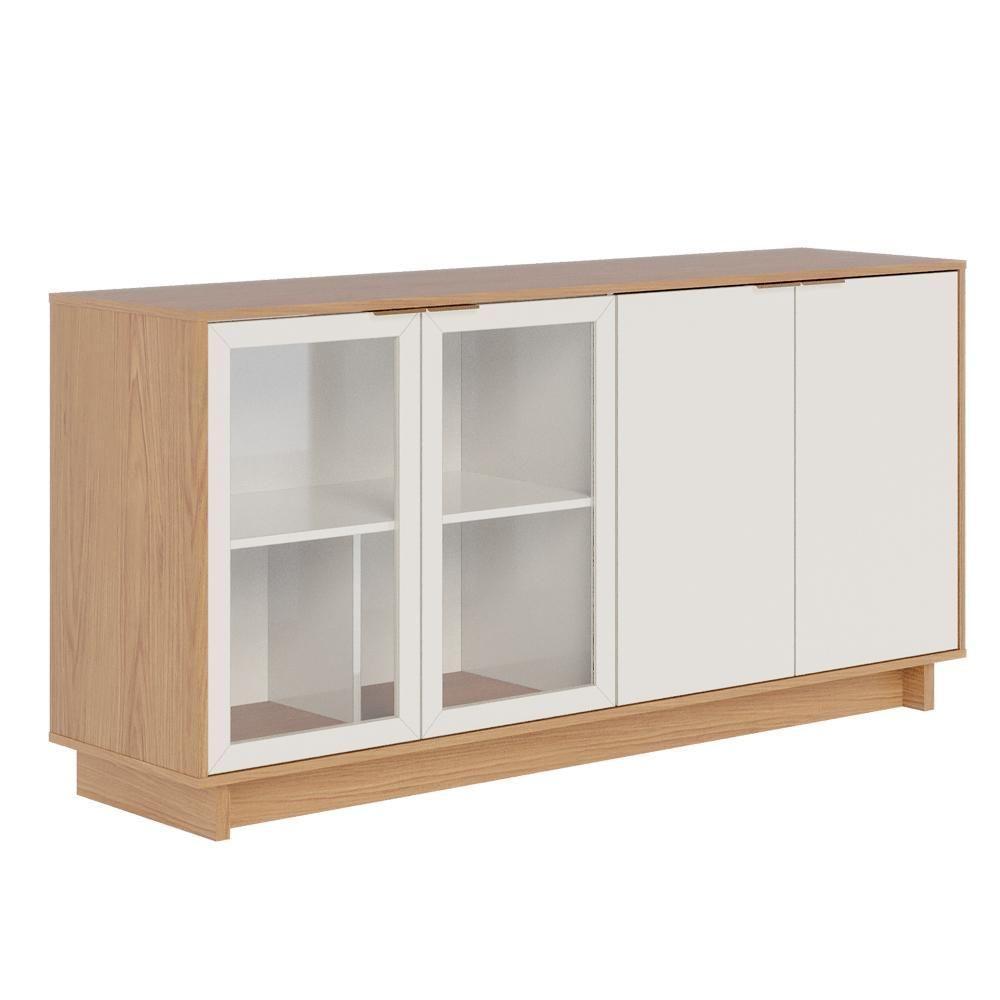 Aparador Buffet 04 Portas Áustria C04 Freijó Off White - 6