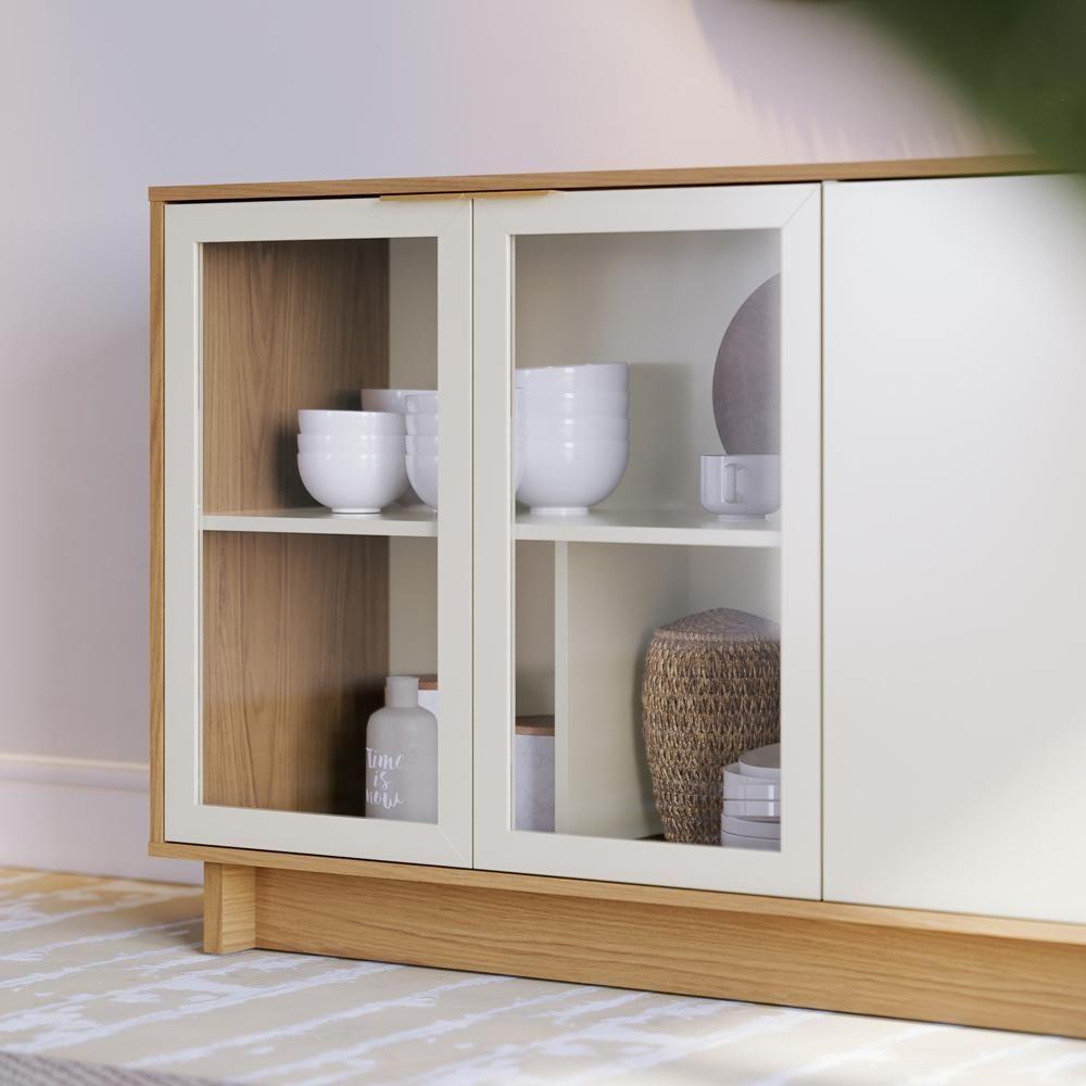 Aparador Buffet 04 Portas Áustria C04 Freijó Off White - 7