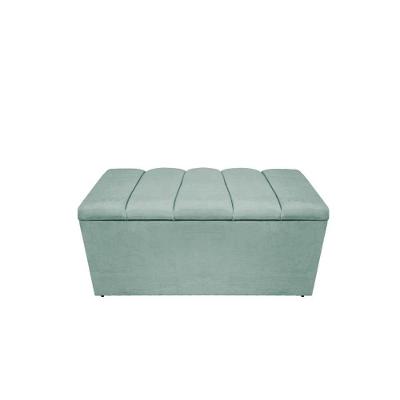 Calçadeira Estofada Sevilha P02 90 Cm Solteiro Linho - Doce Sonho Móveis
