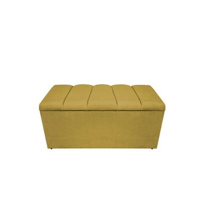 Calçadeira Estofada Sevilha P02 90 Cm Solteiro Suede - Doce Sonho Móveis