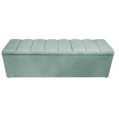 Calçadeira Estofada Sevilha P02 160 Cm Queen Size Linho - Doce Sonho Móveis