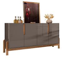 Buffet Aparador 4 Portas 170Cm 050518 Cinza Perola Cedro - 1