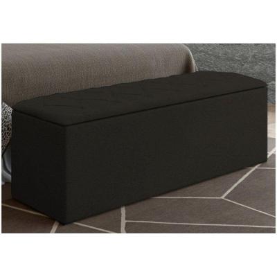 Calçadeira Baú 160 Cm Paris - Js Móveis Suede Amassado Chocolate