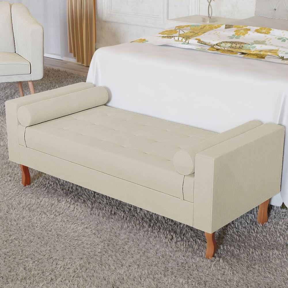 Recamier Baú Félix Solteiro 90cm Corano Bege - 3