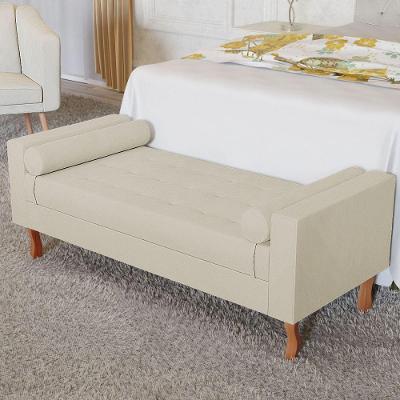 Recamier Baú Félix Solteiro 100cm Corano Bege