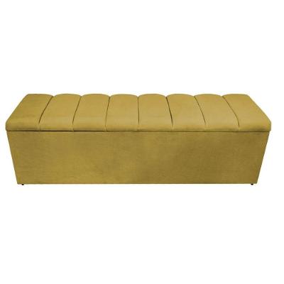 Calçadeira Estofada Sevilha P02 140 Cm Casal Suede