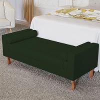 Recamier Baú Félix Solteiro 100cm Suede Verde - 1