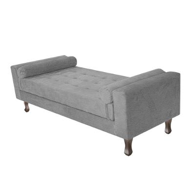 Recamier Baú Félix Solteiro 140cm Corano Cinza
