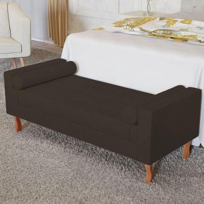 Recamier Baú Félix Solteiro 140cm Corano Marrom