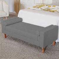 Recamier Baú Félix Solteiro 120cm Corano Cinza - 1