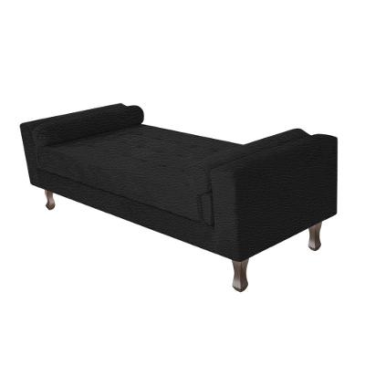 Recamier Baú Félix Solteiro 140cm Corano Preto