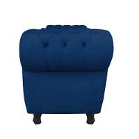 Recamier com Baú Grécia Suede Azul Marinho - 2