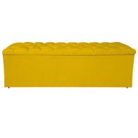Calçadeira Liverpool 195cm King Size Suede Amarelo - 3