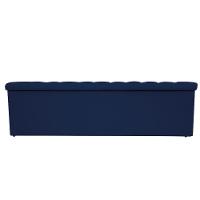 Calçadeira Baú Mel 195Cm King Size com Capitonê Azul Marinho - 5