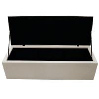 Calçadeira Baú Mel 140 Cm Casal com Capitonê Suede Bege - 3