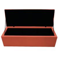 Calçadeira Baú Mel 140Cm Casal com Capitonê Suede Terracota - 3