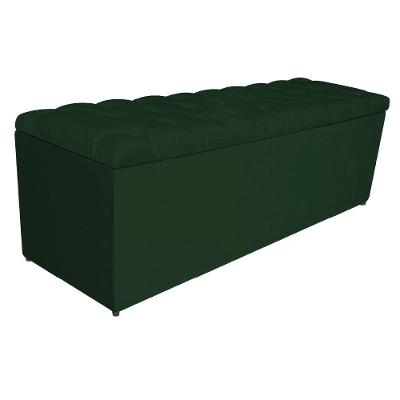 Calçadeira Liverpool 195cm King Size Suede Verde
