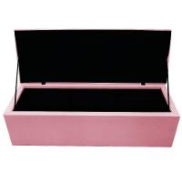 Calçadeira Baú Mel 140Cm Casal com Capitonê Suede Rosa Bebê - 2