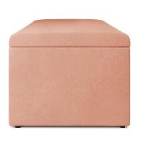 Calçadeira Recamier Baú Casal Queen 160X50 Cm Linho Rosê - 2