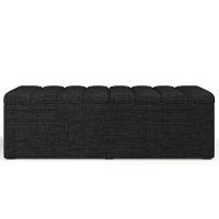 Calçadeira Recamier Baú Casal Queen 160X50 Cm Linho Chumbo - 6