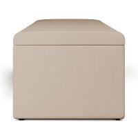 Calçadeira Recamier Baú Casal Queen 160X50 Cm Bege - 2