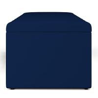 Calçadeira Recamier Baú Casal Queen 160X50 Cm Azul Marinho - 2