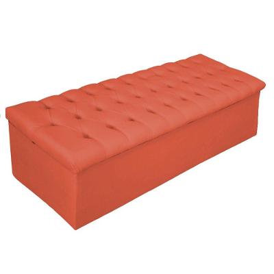 Calçadeira Baú Mel 160 Cm Queen Size Com Capitonê Terracota