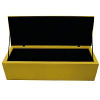Calçadeira Baú Mel 160 Cm Queen Size Com Capitonê Amarelo - 6