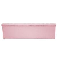 Calçadeira Baú Mel 160 Cm Queen Size Com Capitonê Rosa Bebê - 3