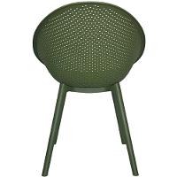 Kit 4 Cadeiras Drops Rivatti Em Polipropileno Verde Base Desmontável Verde - 5
