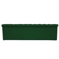 Calçadeira Baú Mel 140 Cm Casal Com Capitonê Suede Verde - 2