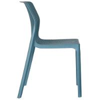 Kit 4 Cadeiras Empilhável Inmetro Capri Vega Fratini Em Polipropileno Azul Sonho Distante - 5