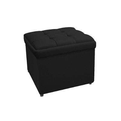 Calçadeira Copenhague 100 Cm Solteiro Suede Preto Adj Decor