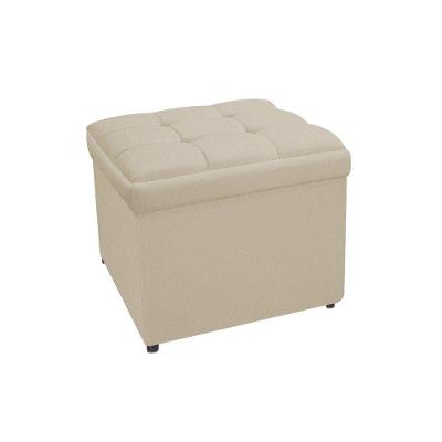 Calçadeira Copenhague 100cm Solteiro Suede Bege Adj Decor