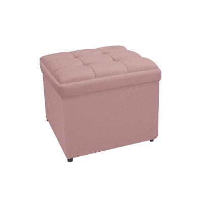 Calçadeira Copenhague 100cm Solteiro Suede Rosê