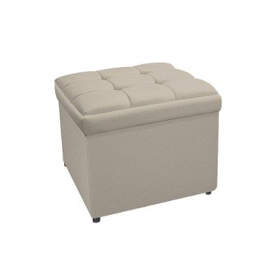 Calçadeira Copenhague 100cm Solteiro Corano Bege Adj Decor
