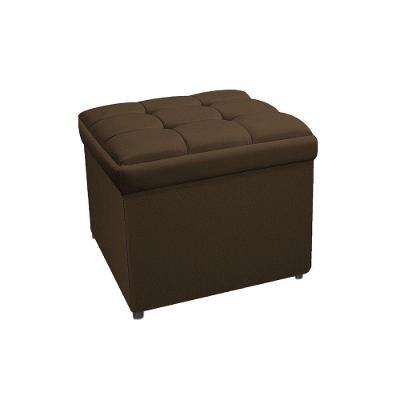 Calçadeira Copenhague 100cm Solteiro Suede Marrom Adj Decor