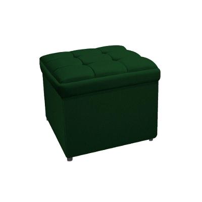 Calçadeira Copenhague 100cm Solteiro Suede Verde Adj Decor