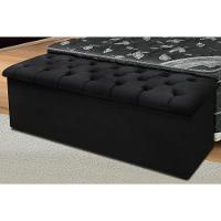 Recamier de Quarto Casal Lotus Suede Marrom Simbal - 3