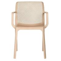 Kit 4 Cadeiras Com Braços Empilhavel Inmetro Sardenha Vega Fratini Polipropileno Fendi - 5