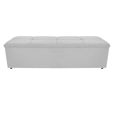 Calçadeira Munique 195cm King Size Corano Branco Adj Decor