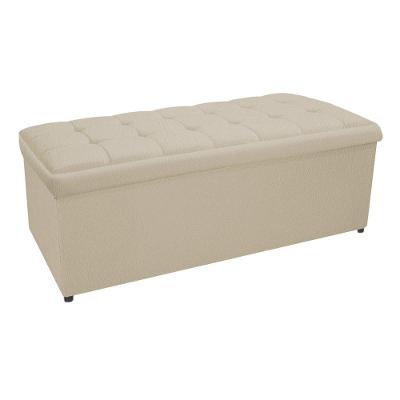 Calçadeira Copenhague 160 Cm Queen Size Suede Bege