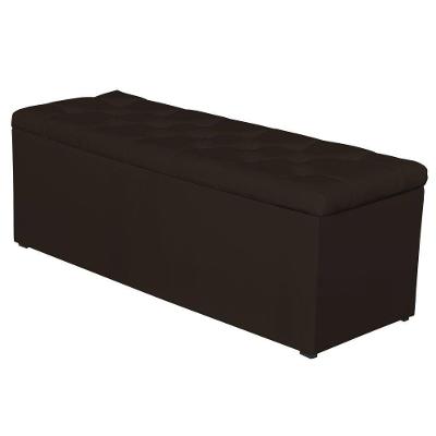 Calçadeira Baú 160cm Paris Corino Marrom