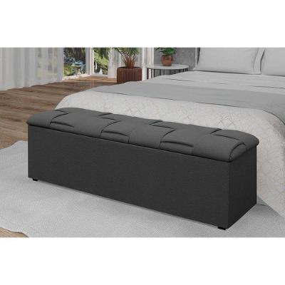 Calçadeira Quarto Calçadeira Ravena Casal 140 Chumbo - Simbal