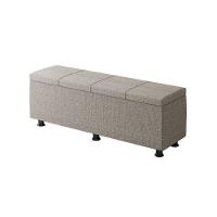 Baú Sapateira Estofada Casal Queen Size 160 Cm Marte Linho Skybox Marrom