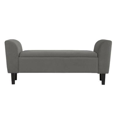 Recamier Bau Malibu 1,60m Suede Cinza - Inova Decor