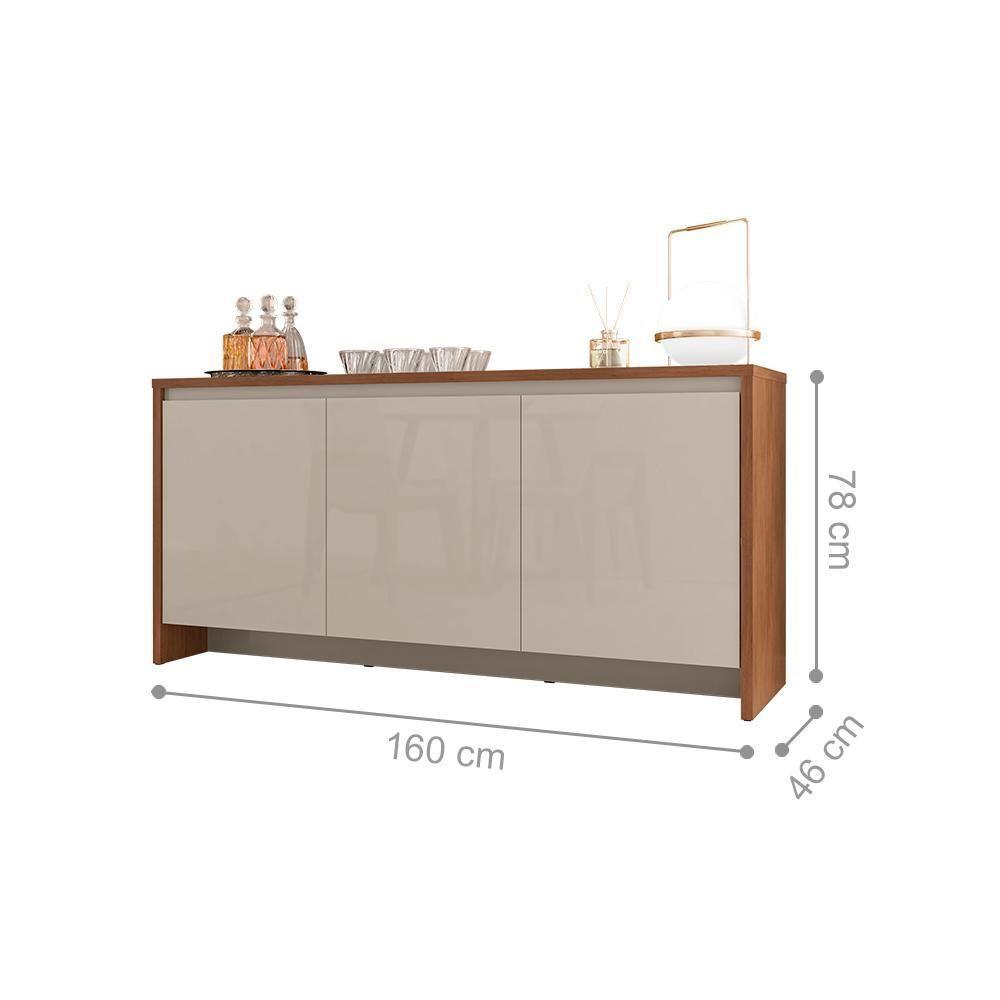 Bancada Marshall Cedro Off White 3 Portas - 4